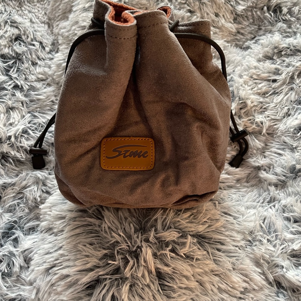 Ladies hand purse with real lather